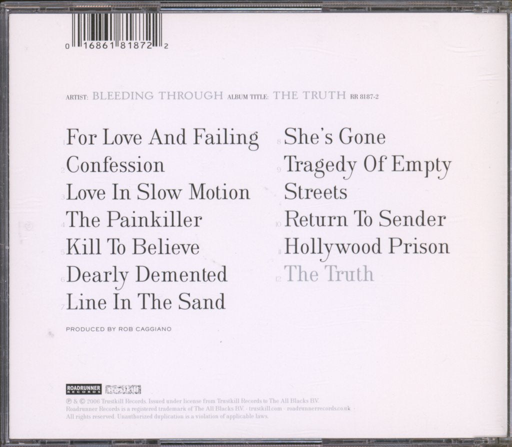 Bleeding Through - Truth - Cd