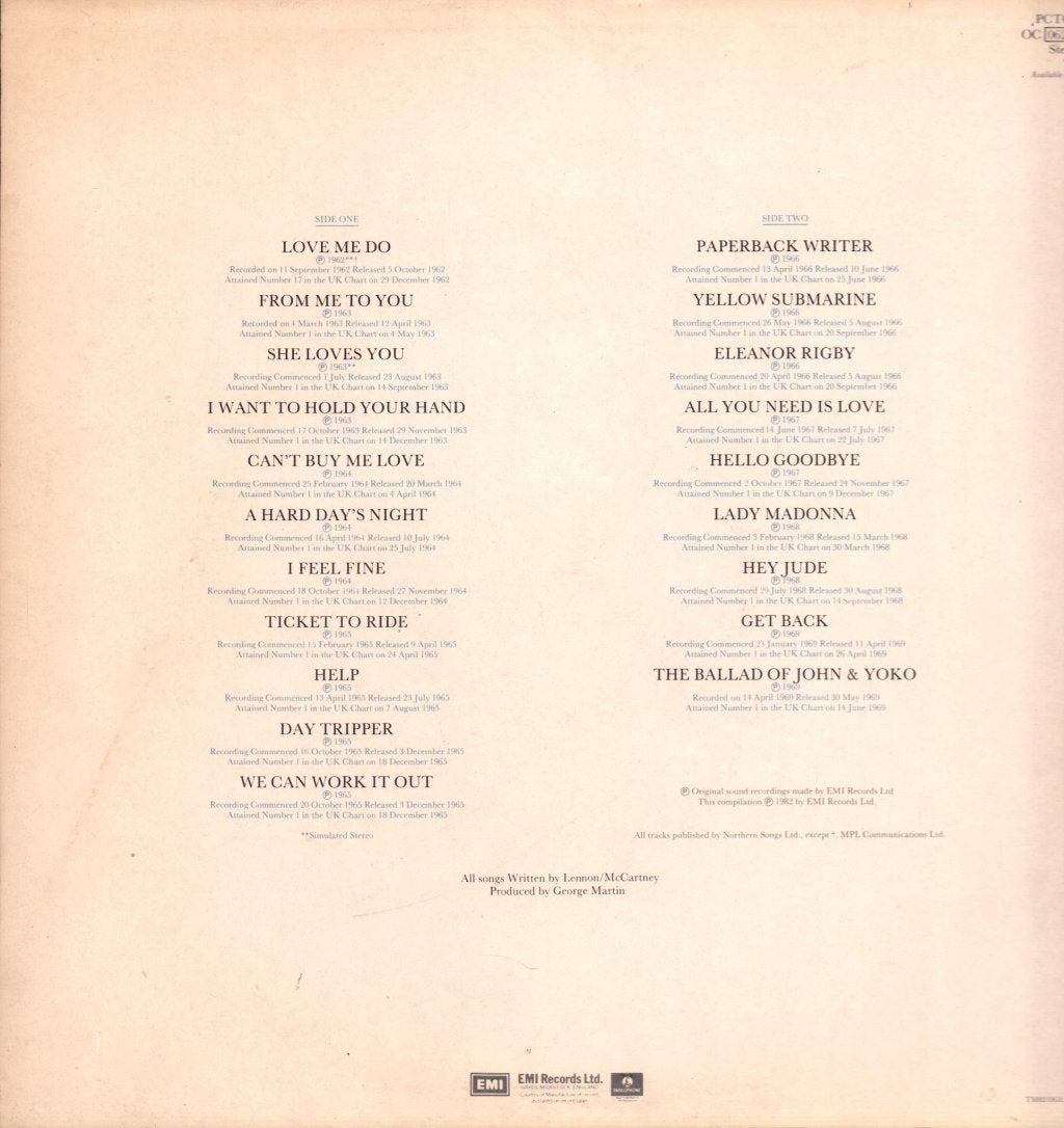 Beatles - 20 Greatest Hits - Lp