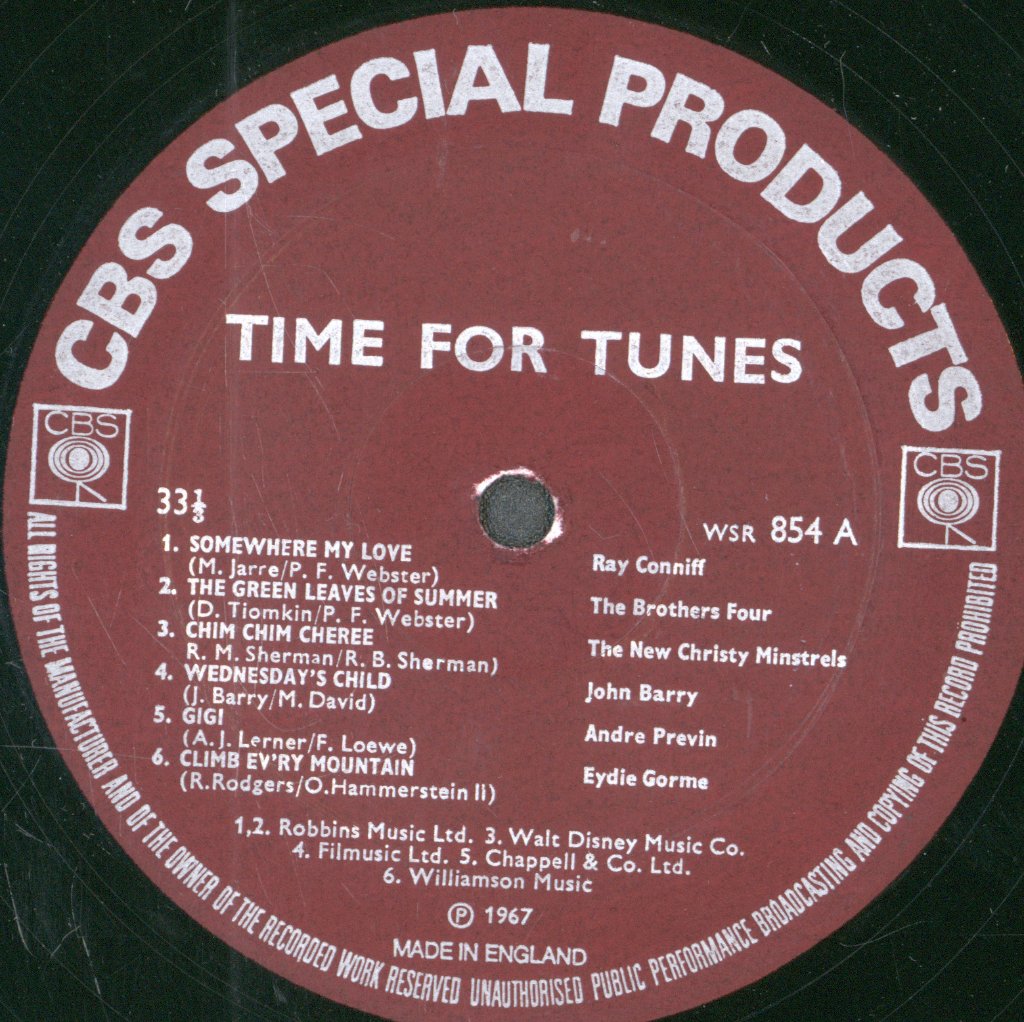 Various Artists - Time For Tunes - Lp