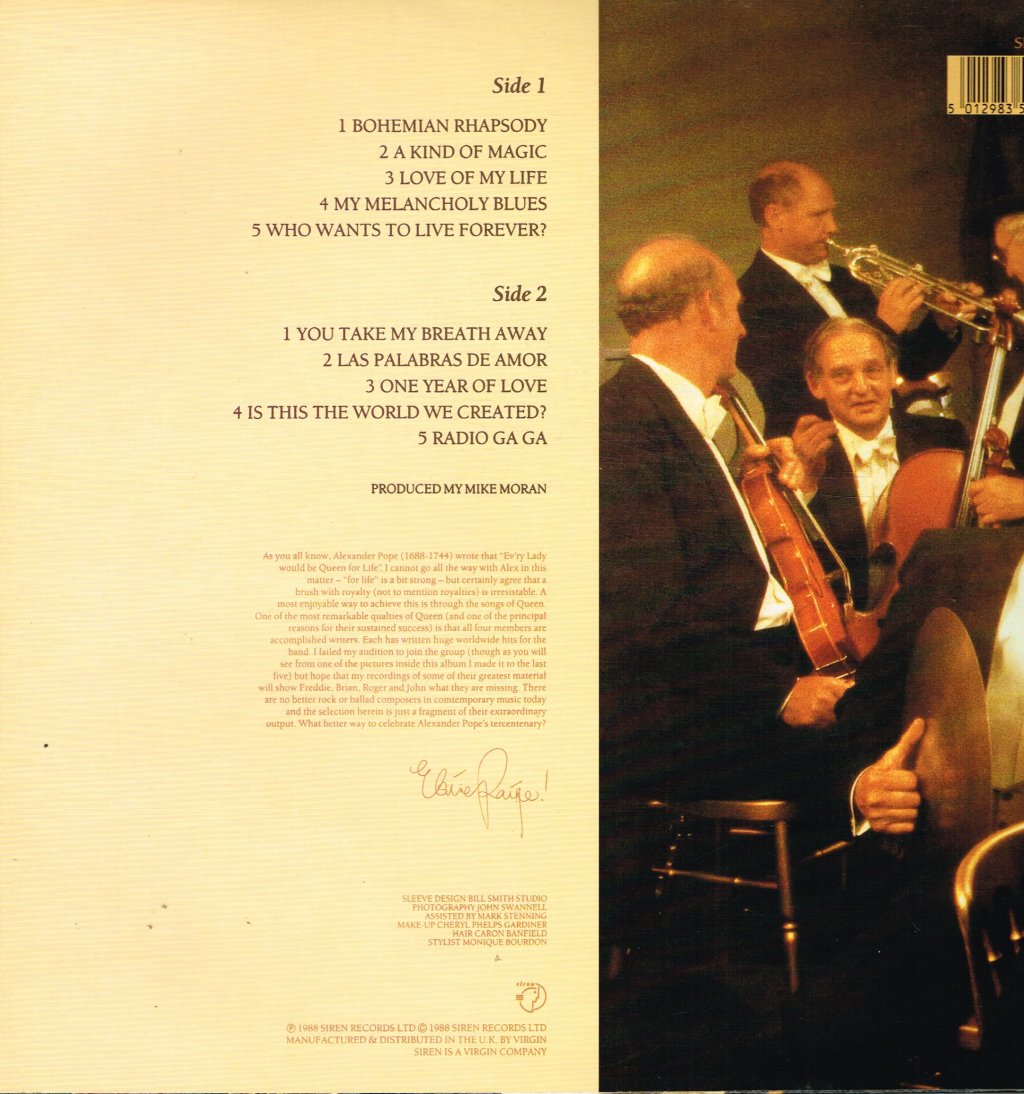 Elaine Paige - Queen Album - Lp