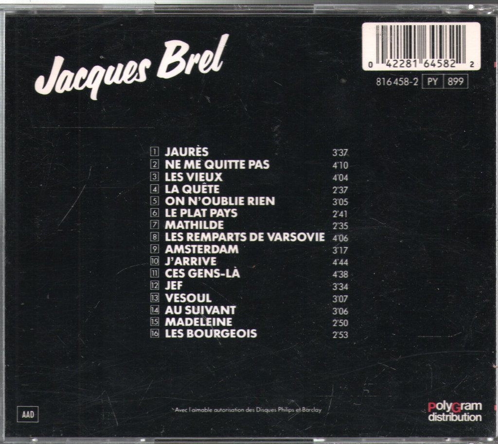 Jacques Brel - Master Serie - Cd