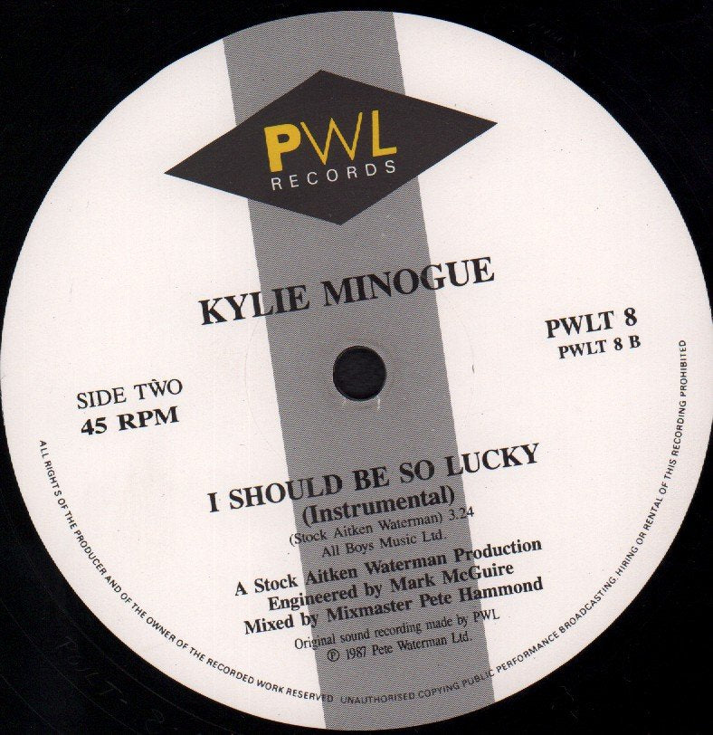 Kylie Minogue - I Should Be So Lucky - 12 Inch