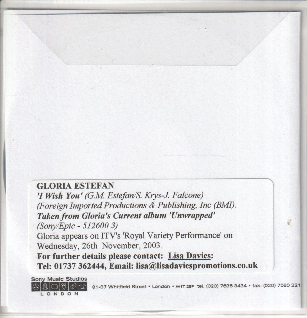 Gloria Estefan - I Wish You - Cdr