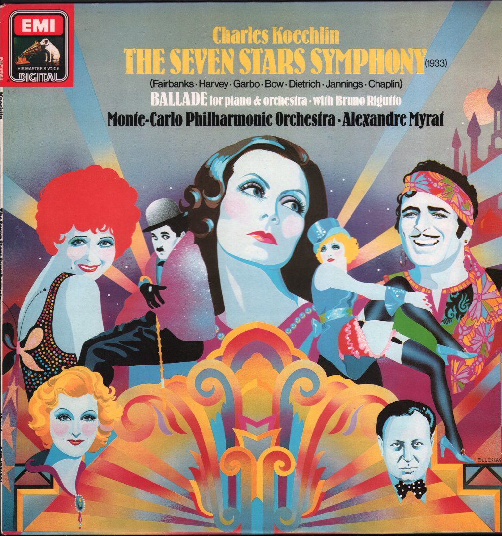 Monte-Carlo Philharmonic Orchestra / Alexandre Myrat - Charles Koechlin - Seven Stars Symphony / Ballade - Lp