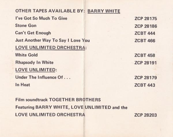 Barry White - Greatest Hits - Cassette