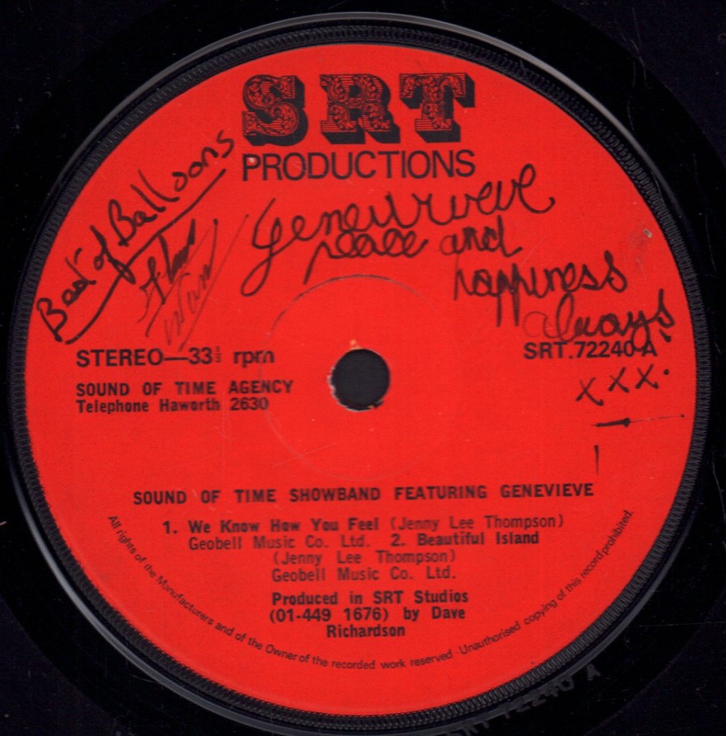 Sound Of The Showband Featuring Genevieve - We Know How You Feel - 7 Inch