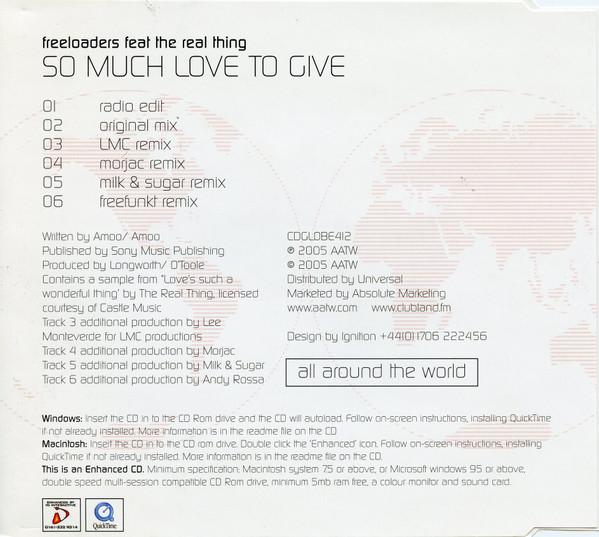Freeloaders Feat. The Real Thing - So Much Love To Give - Cd