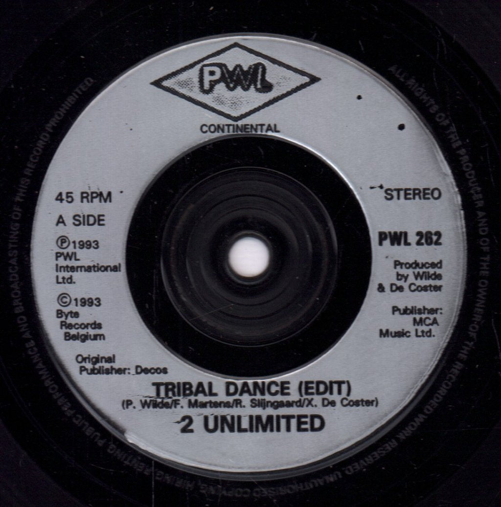 2 Unlimited - Tribal Dance - 7 Inch