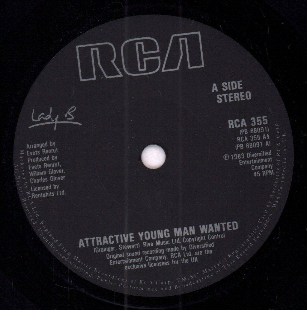 Lady B - Attractive Young Man Wanted - 7 Inch