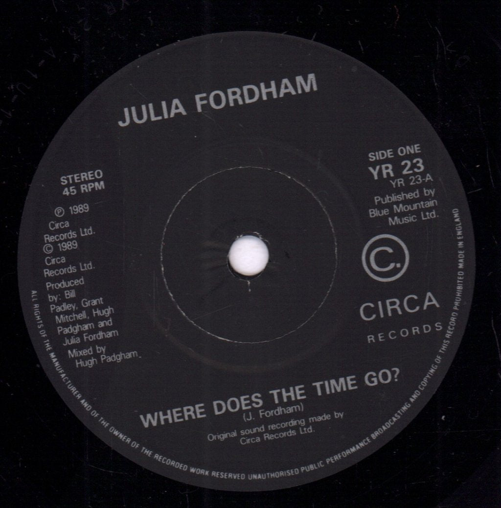 Julia Fordham - Where Does The Time Go - 7 Inch