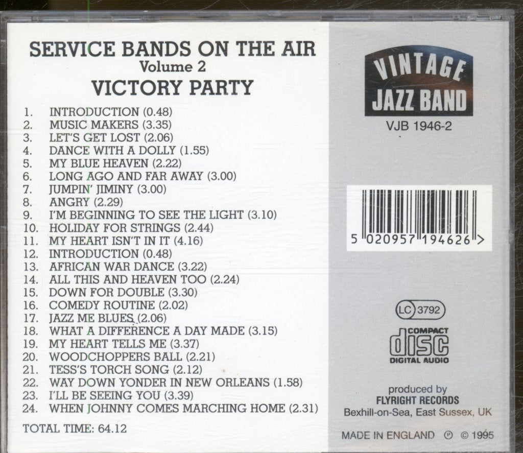 Various Artists - Service Bands On The Air Volume 2 - Victory Party - Cd