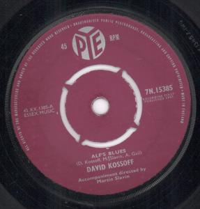 David Kossoff - Alf's Blues - 7 Inch