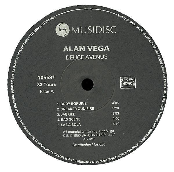 Alan Vega (suicide) - Deuce Avenue - Lp
