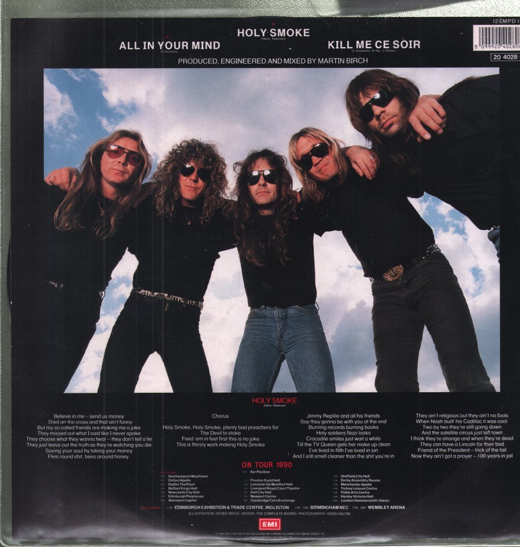 Iron Maiden - Holy Smoke - 12 Inch