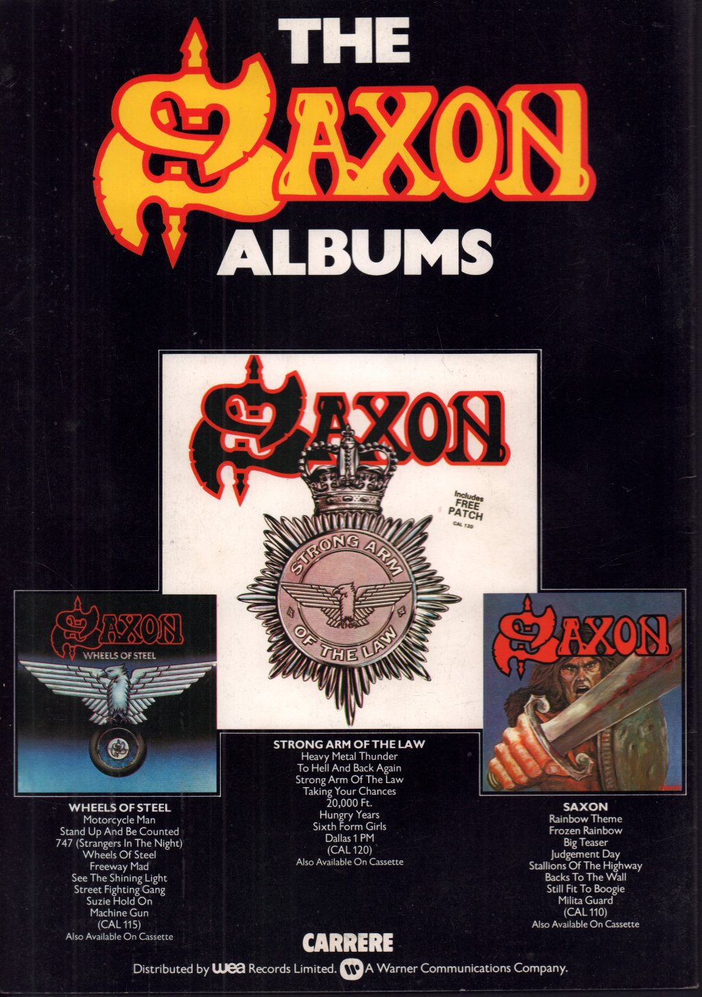 Saxon - Winter Tour 1980/81 - Tour Programme