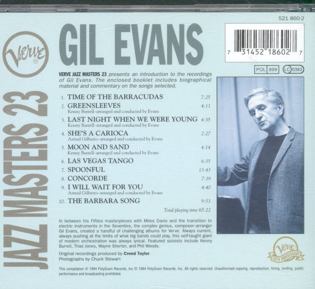 Gil Evans - Verve Jazz Masters 23 - Cd