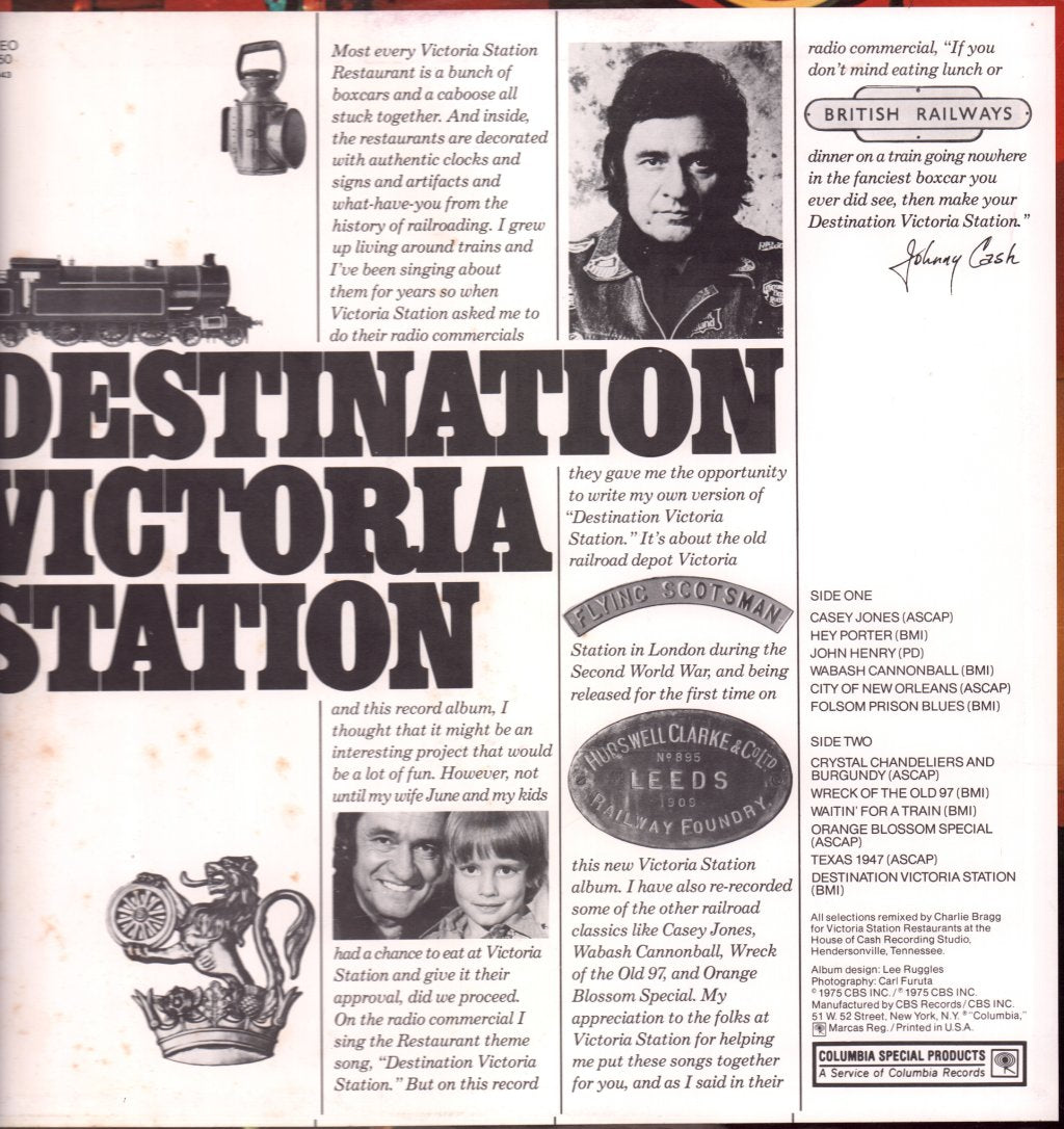 Johnny Cash - Destination Victoria Station - Lp
