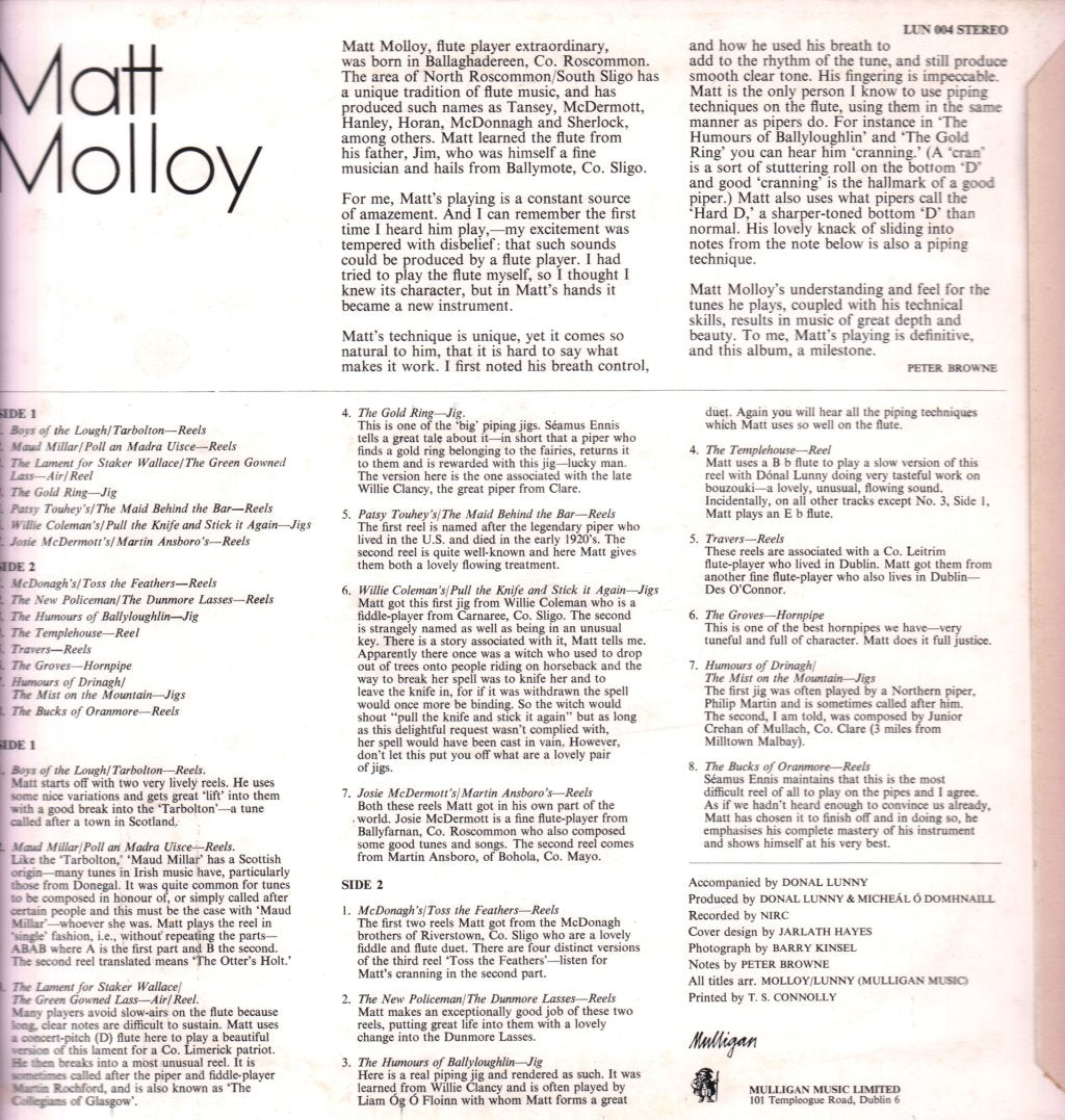 Matt Molloy - Matt Molloy - Lp