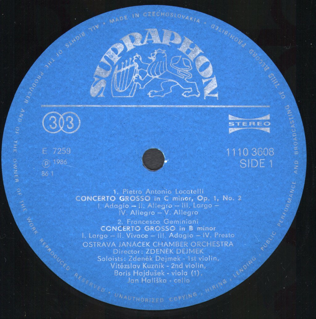 Ostrava Janacek Chamber Orchestra - Concerti Grosso - Lp