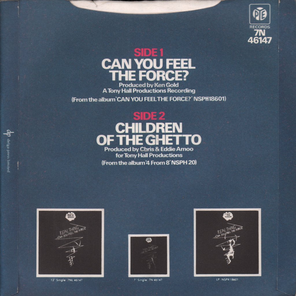 Real Thing - Can You Feel The Force - 7 Inch