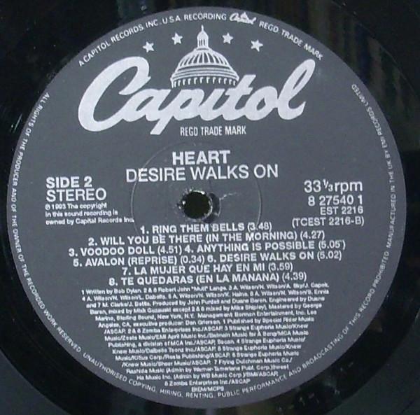 Heart - Desire Walks On - Lp