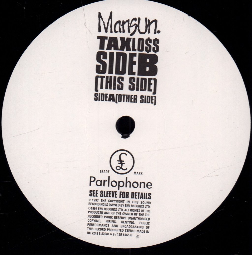Mansun - Taxloss - 12 Inch