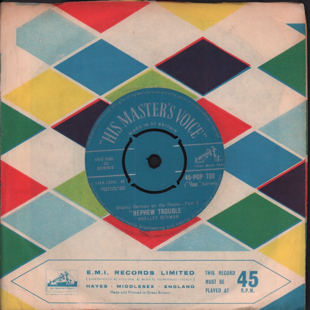 Shelley Berman - On The Phone - 7 Inch