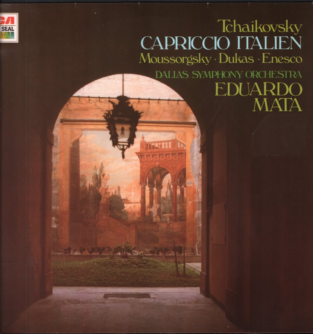 Eduardo Mata / Dallas Symphony Orchestra - Tchaikovsky - Capriccio Italien / Moussorgsky / Dukas / Enescu - Lp
