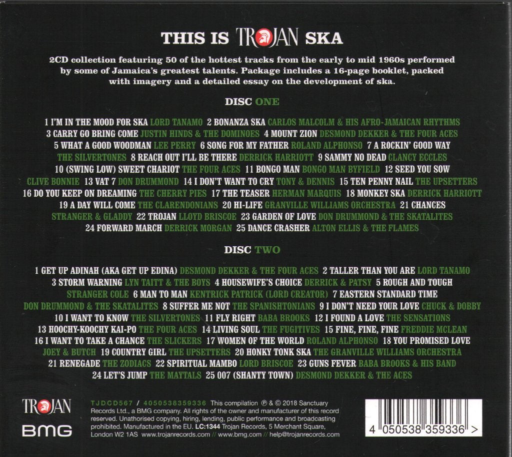 Various Artists - This Is Trojan Ska (The Original Jamaican Rude Boy Anthems) - Double Cd
