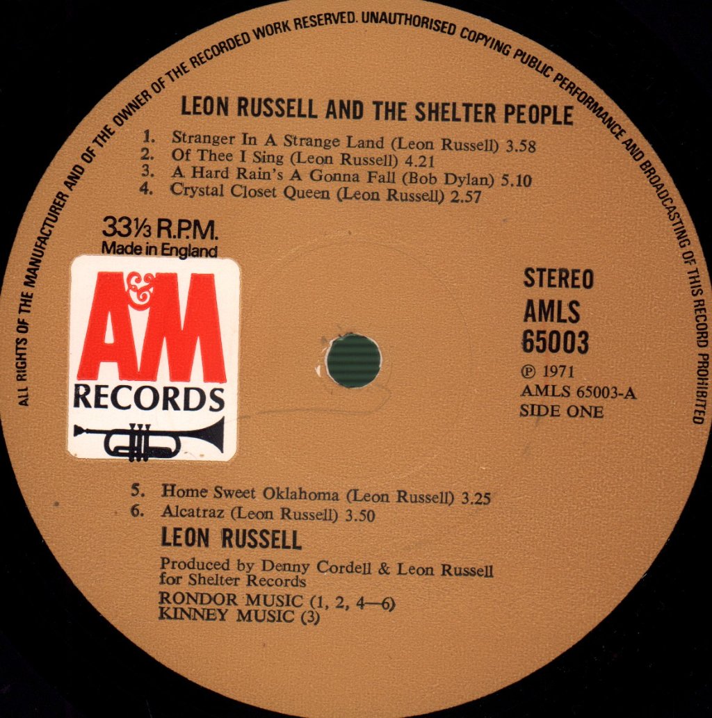 Leon Russell - And The Shelter People - Lp