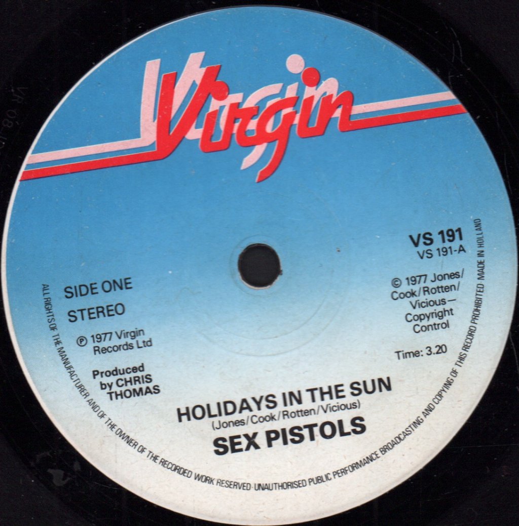 Sex Pistols - Holidays In The Sun - 7 Inch