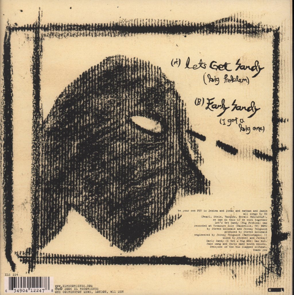 Be Your Own Pet - Lets Get Sandy - 7 Inch