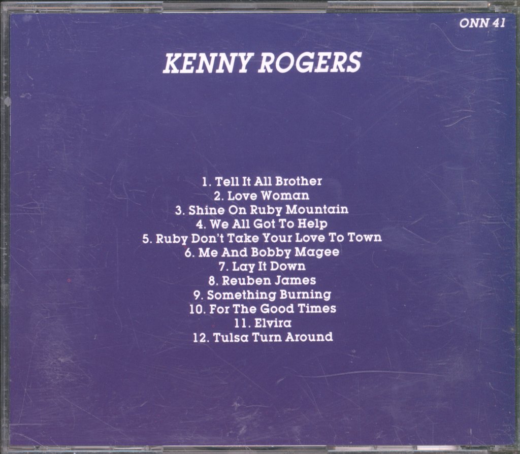 Kenny Rogers - Ruby Don't Take Your Love To Town - Cd