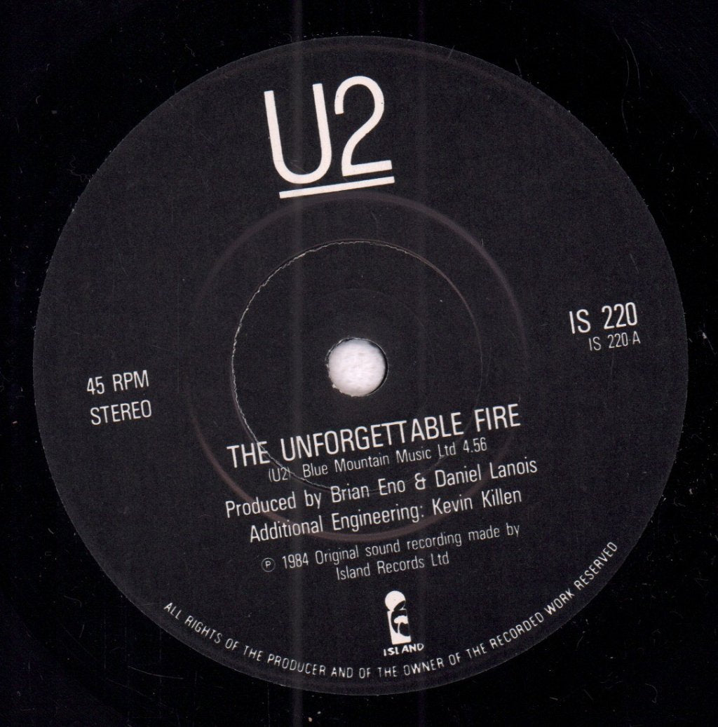 U2 - Unforgettable Fire - 7 Inch