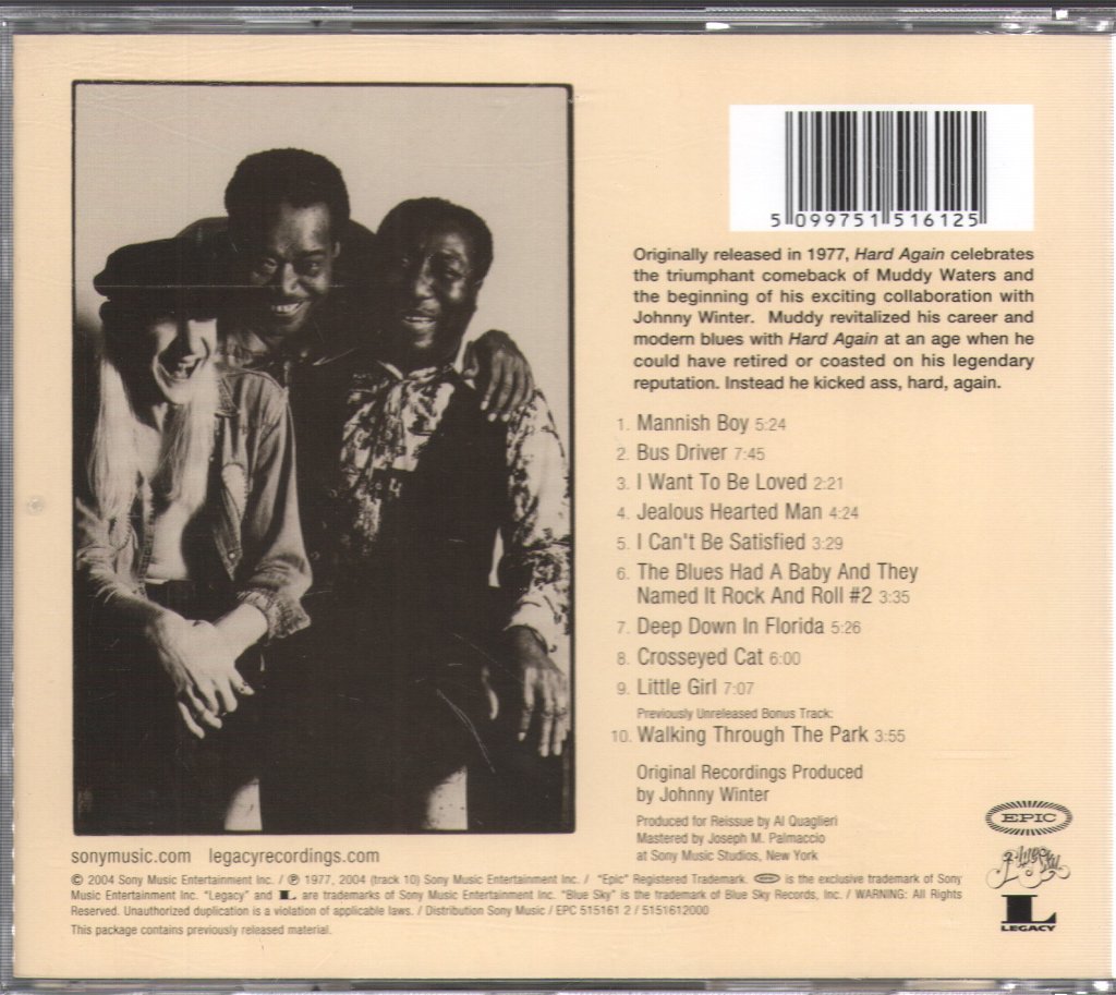 Muddy Waters - Hard Again - Cd