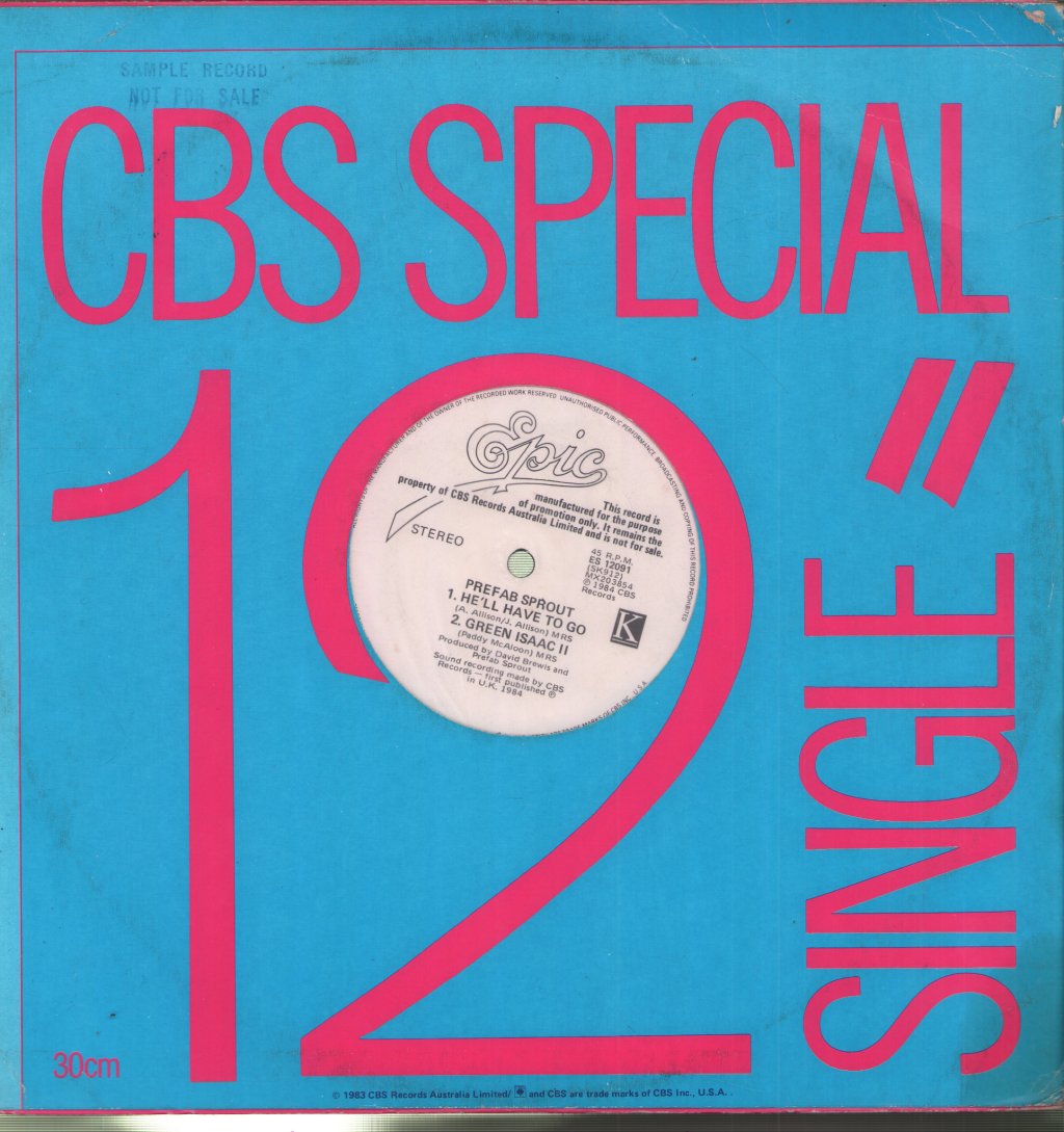 Prefab Sprout - Don't Sing - 12 Inch