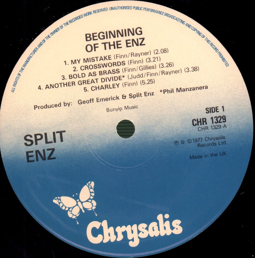 Split Enz - Beginning Of The Enz - Lp