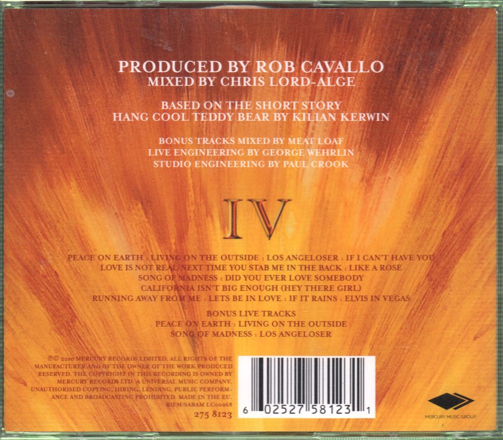 Meat Loaf - Hang Cool Teddy Bear - Double Cd