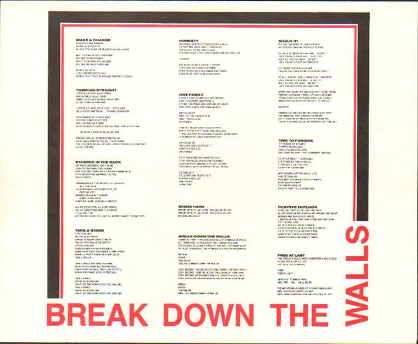 Youth Of Today - Break Down The Walls - Lp