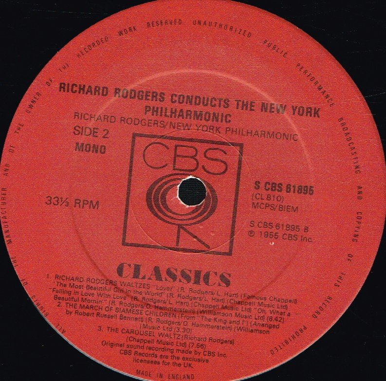 New York Philharmonic Orchestra - Slaughter On Tenth Avenue - Lp