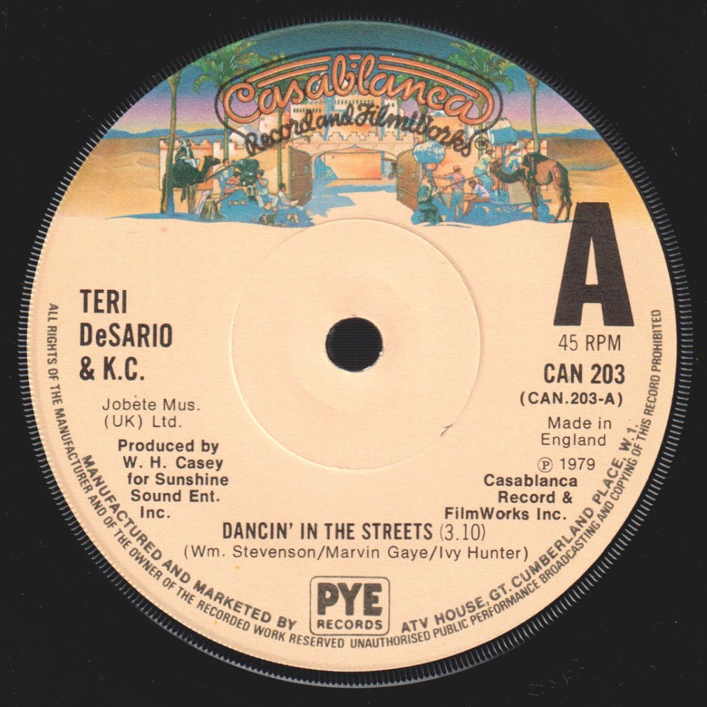 Teri De Sario And Kc - Dancin' In The Streets - 7 Inch