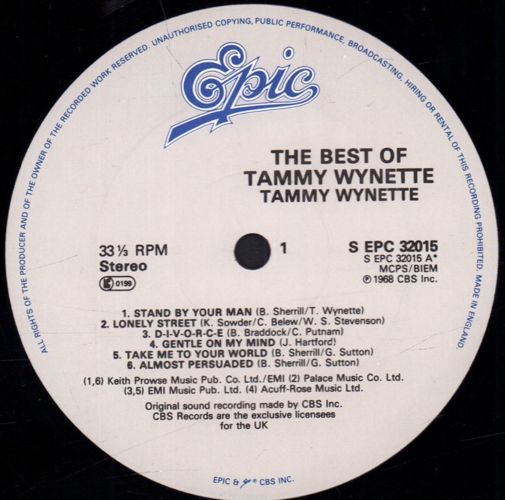 Tammy Wynette - Best Of - Lp