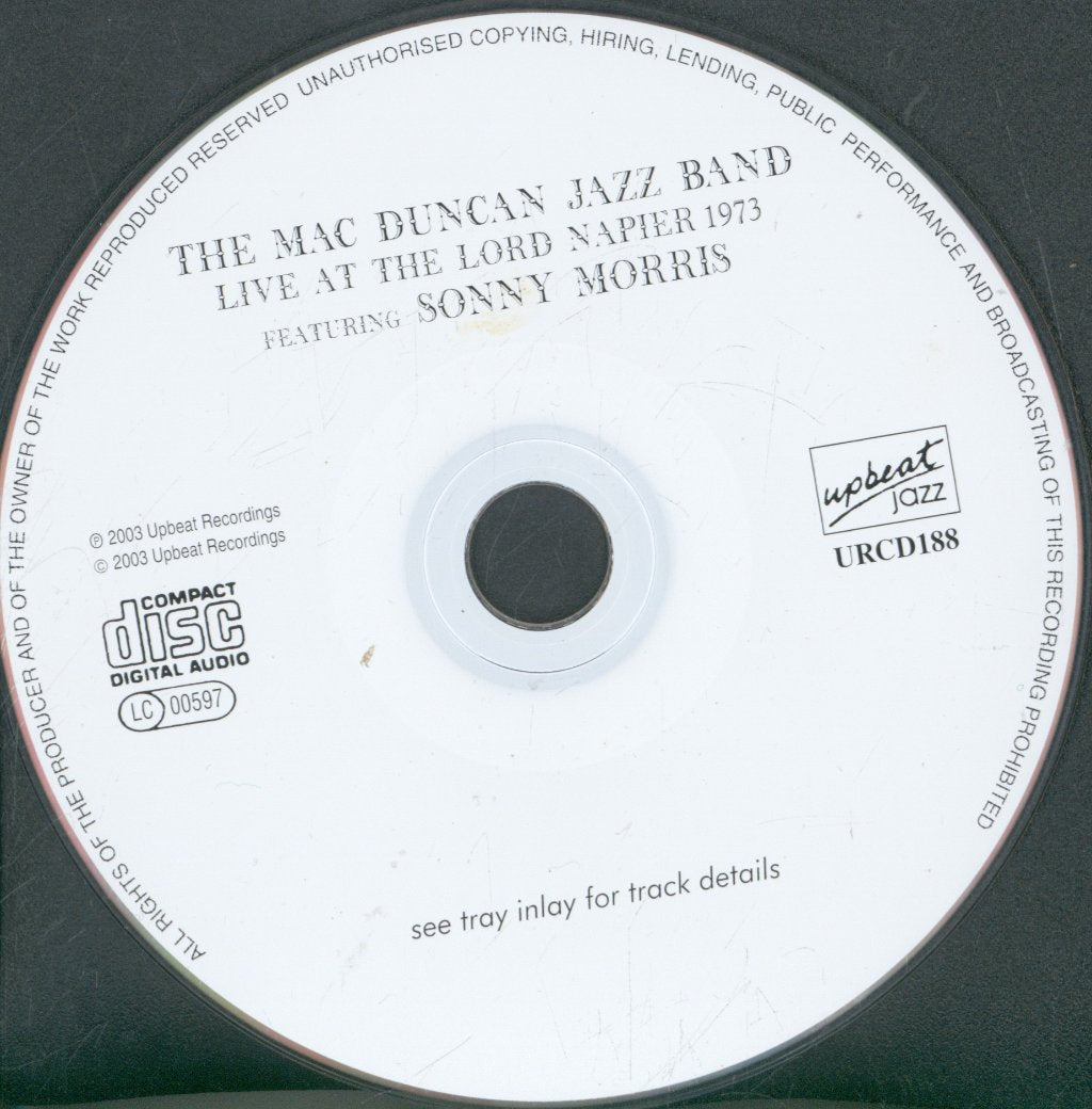 Mac Duncan Jazz Band - Live At The Lord Napier 1973 - Cd