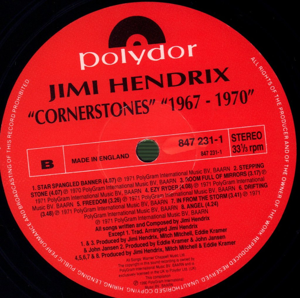 Jimi Hendrix - Cornerstones 1967 - 1970 - Lp