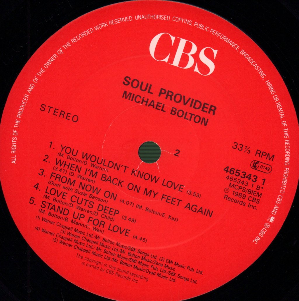 Michael Bolton - Soul Provider - Lp