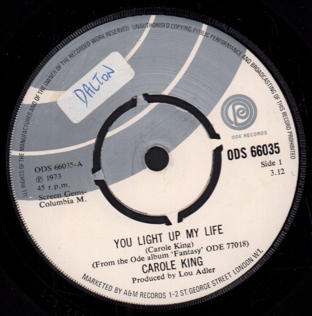 Carole King - You Light Up My Life - 7 Inch