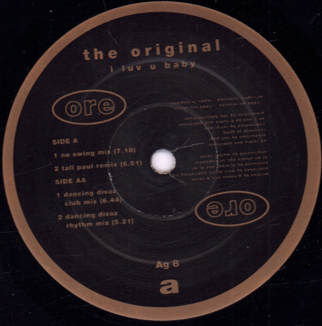 Original - I Luv U Baby - 12 Inch