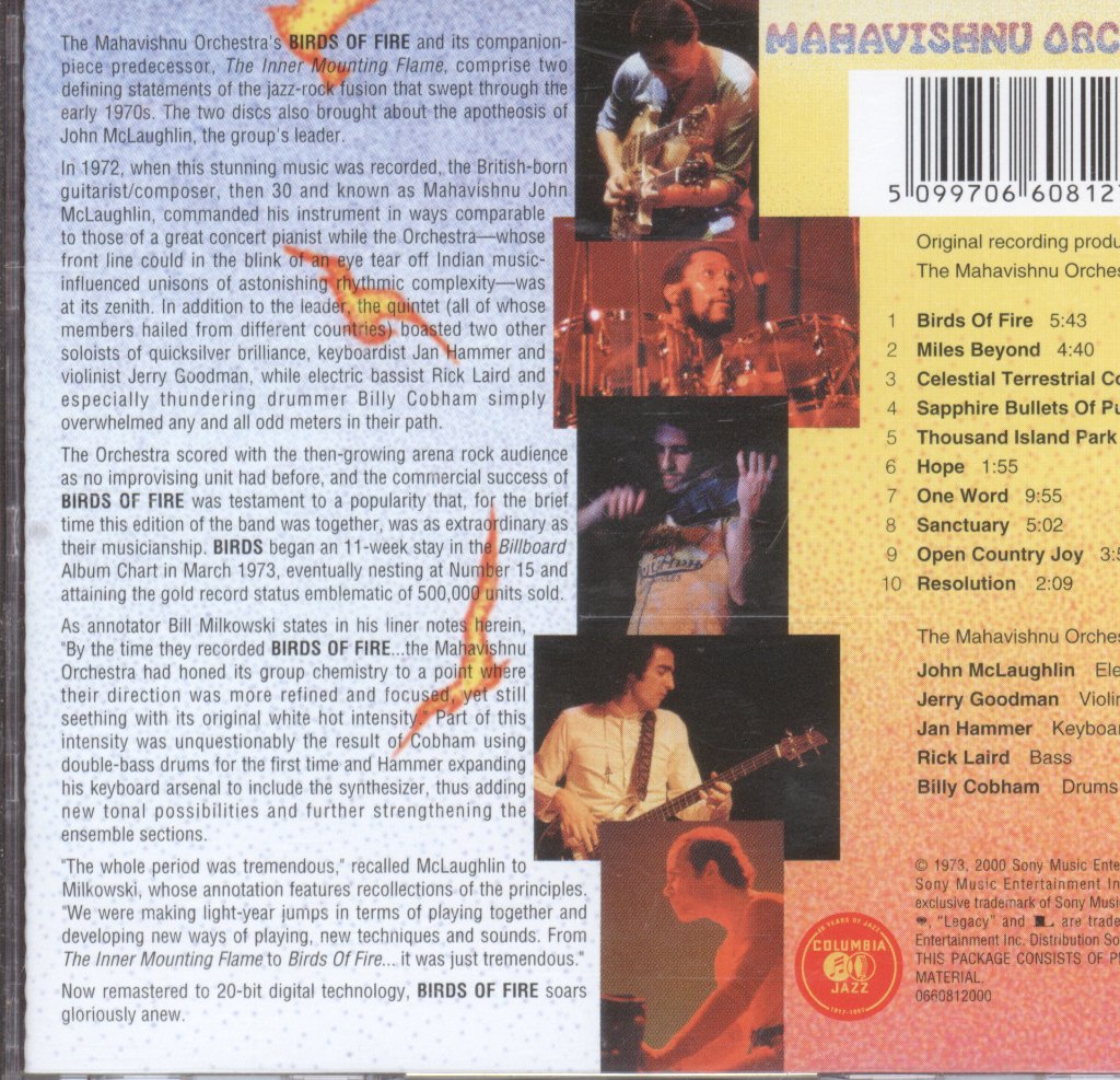 Mahavishnu Orchestra - Birds Of Fire - Cd