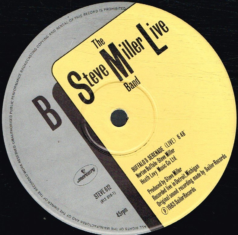 Steve Miller Band - Take The Money And Run - 12 Inch