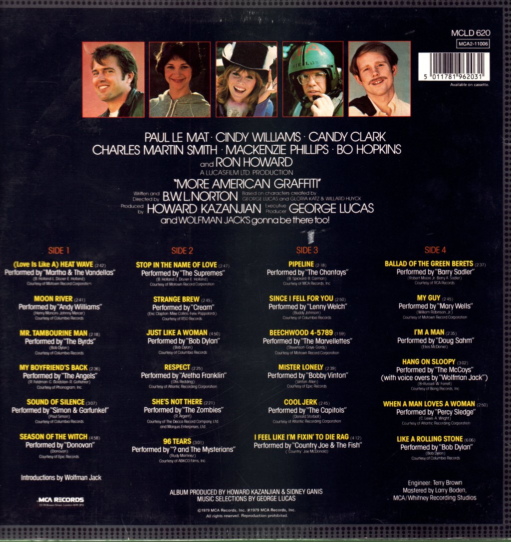 Various Artists - More American Graffiti (Original Motion Picture Soundtrack) - Double Lp